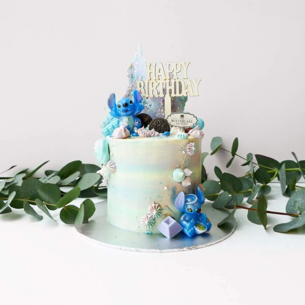 S Cake | Stitch Theme Cake
